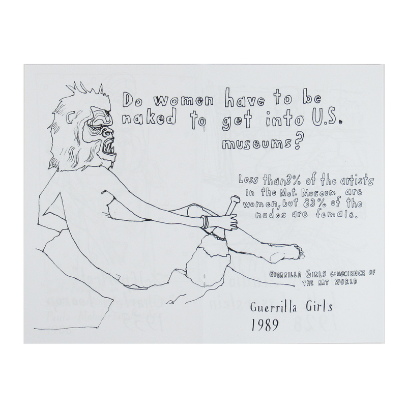 Art history coloring book of female self-portraits by local New Orleans artist Maddie Stratton. Guerrilla Girls 