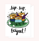 Hip Hip Beignet Celebration and Congratulations card